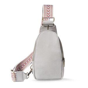 PU Leather Sling Bag Small Crossbody Sling Backpack Multipurpose Chest Bag fo...